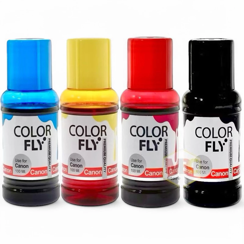 หมึกเติม Canon ชุด 4 สี (ดำ,แดง,เหลือง,น้ำเงิน) Color Fly แท้