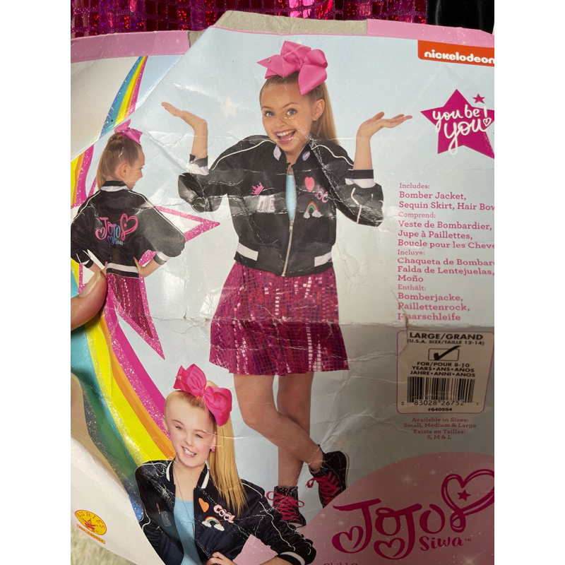 ชุดแฟนซี ชุดคอสเพลย์เด็กมือสอง ชุด JoJo Siwa 2683