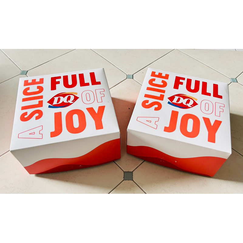 Dairy Queen แดรี่ควีน กล่องกระดาษ กล่องเค้กไอติม กล่องเปล่า