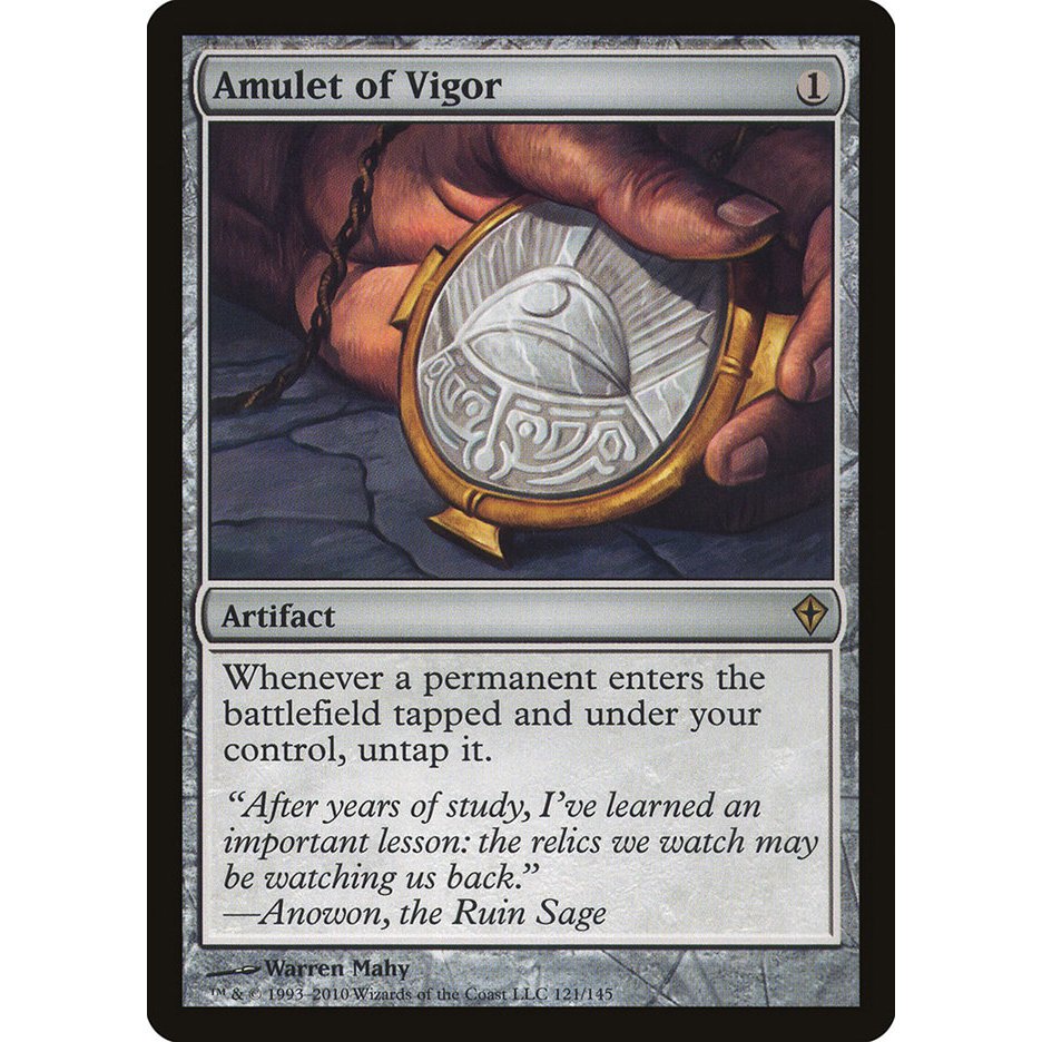 Amulet of Vigor Foil WWK Worldwake การ์ด Magic the Gathering [MTG] ของแท้