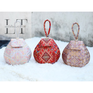 กระเป๋าผ้าไทยLAITHAIถุงทอง