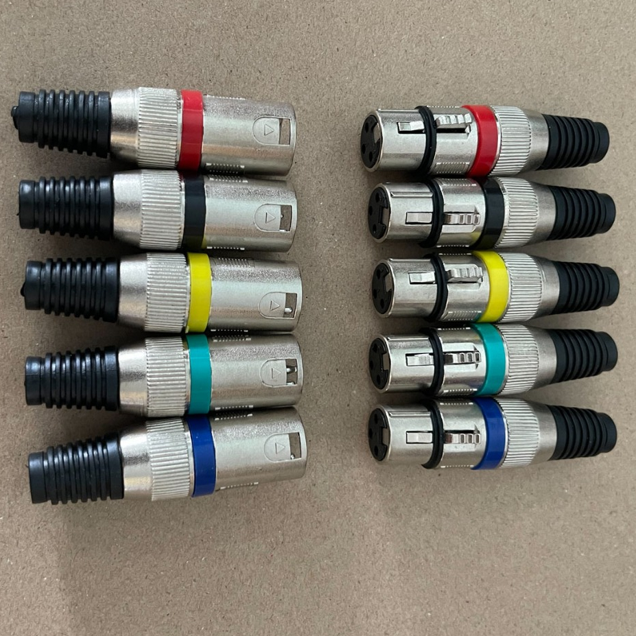 หัวต่อ XLR 3ขา XLR,หัวต่อสาย XLR ตัวผู้ + ตัวเมียตัวเมียสำหรับไมโครโฟน MIC