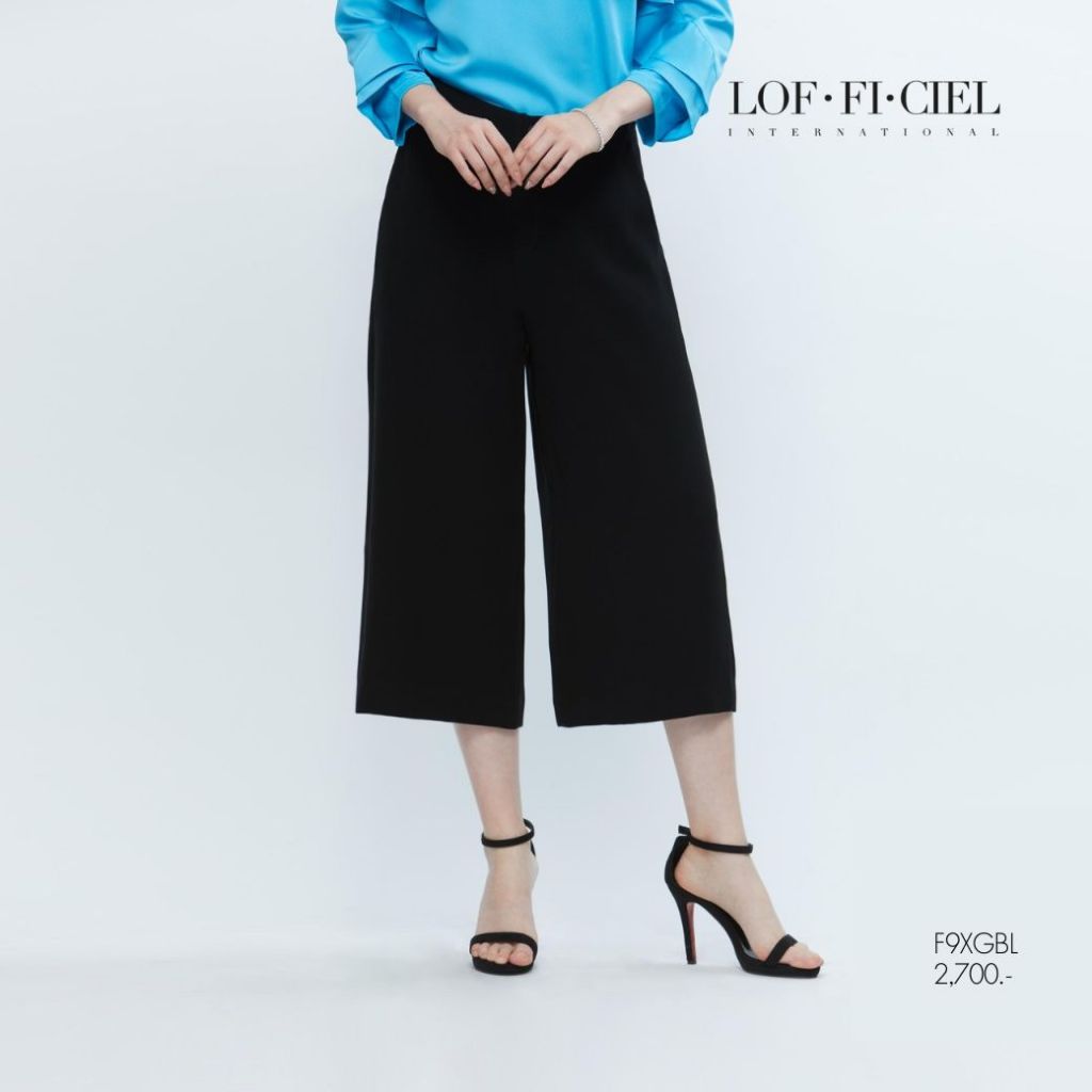 LOF-FI-CIEL กางเกงผู้หญิง Jubili Samurai ขาสี่ส่วน สีดำ F9XGBL