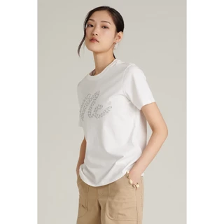 Mc JEANS (แม็คยีนส์) เสื้อยืดผู้หญิง เสื้อยืดแขนสั้น ทรงเรกูลาร์ Regular Fit T-Shirt มีให้เลือก 4 สี MTTZ938