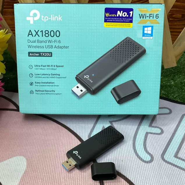 TP-LINK Wireless USB Adapter TP-LINK (Archer TX20U) AX1800 Dual Band WiFi 6