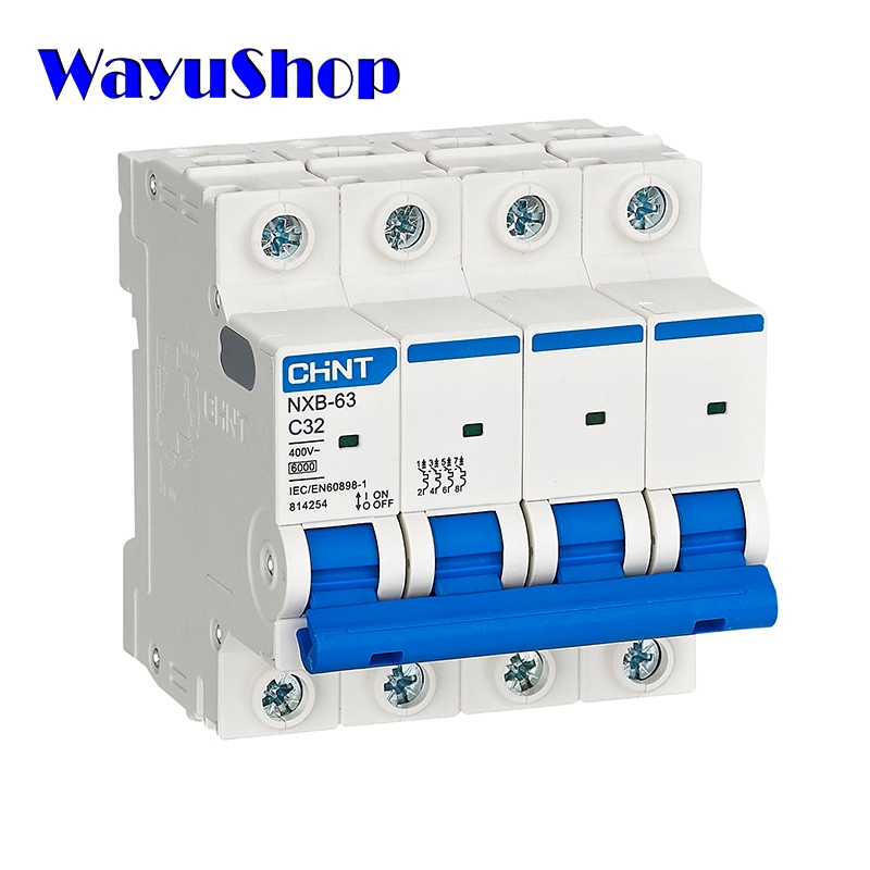 CHINT NXB-63 C32 4P 32A 6kA เบรกเกอร์ลูกย่อย MCB 4P 32A