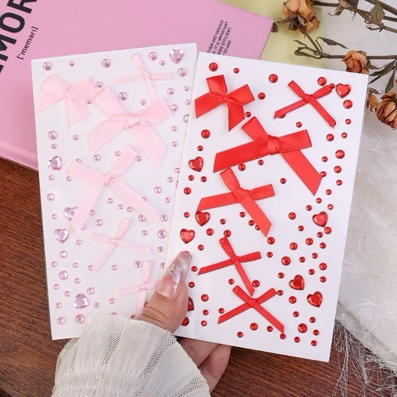 สติกเกอร์3Dติดหน้า ติดตัว ติดผม 🇹🇭ส่งจากไทย เพชรติดหน้า โบว์ติดหน้า สติกเกอร์เพชร - รูปที่ 5