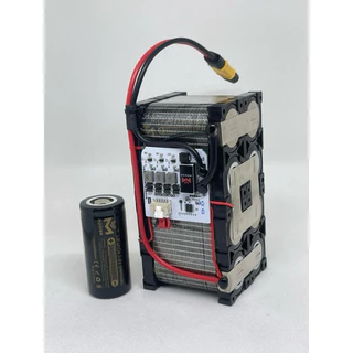 แบตเตอรี่ลิเธียมฟอตเฟส แบตใหม่จากMpower LiFePo4 4s 13.4V BMS Mpowerแท้ (หุ้มฟิล์มใสก่อนส่ง)