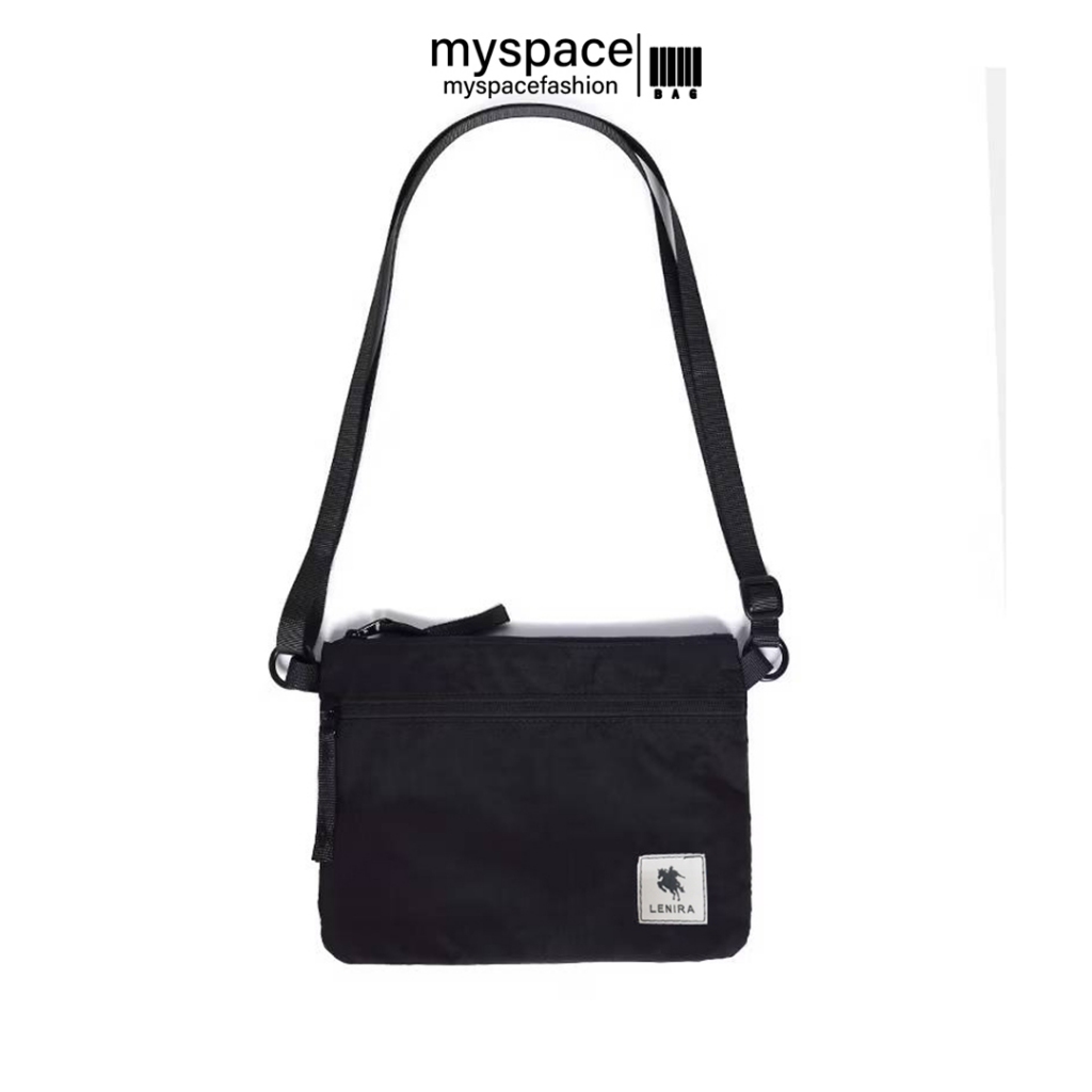 myspacefashion(MY1336)กระเป๋าสะพาย Crossbody ป้ายLenira ใบเล็ก