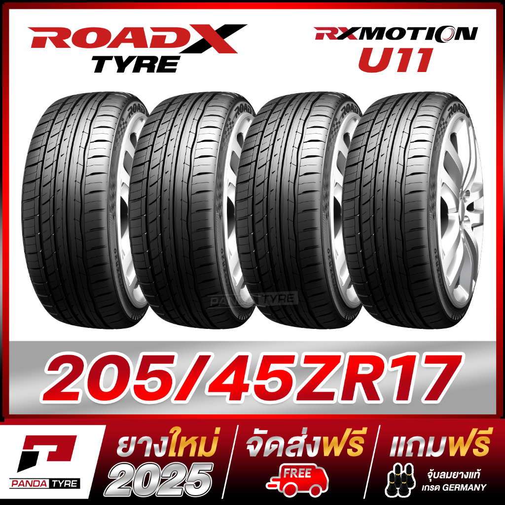 PDT-ROADX 205/45R17 ยางรถยนต์ขอบ17 รุ่น RX MOTION U11 - 4 เส้น (ยางใหม่ผลิตปี 2025)