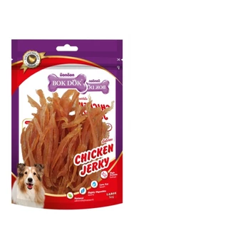 BOK DOK บ๊อกด๊อก ขนมสุนัข แพ็คใหญ่ (L) สันในไก่ ทำจากเนื้อไก่แท้ สำหรับสุนัขทุกสายพันธุ์