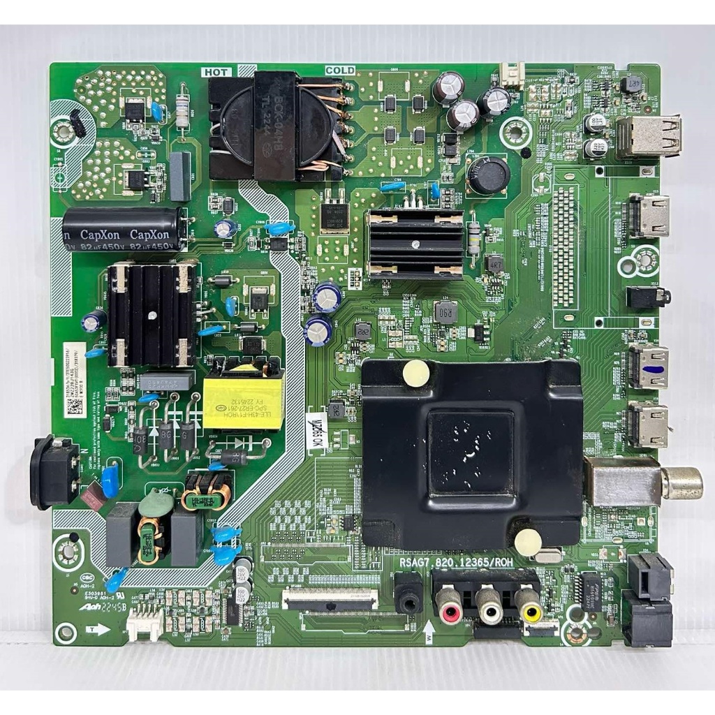 เมนบอร์ด Hisense รุ่น 50E6H / 50A6100H พาร์ท RSAG7.820.12365/ROH ของแท้ถอด มือ2 เทสไห้แล้ว