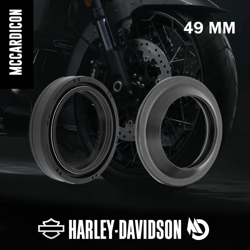 ซีลโช้ค หน้า แท้ (Fork Seal) 49 mm สำหรับ ฮาเลย์ เดวิดสัน Harley Davidson Dyna, Softail, Touring