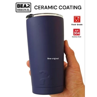 แก้ว Bear Ceramic Coating 20oz มีบริการสลักชื่อ 304สแตนเลส 2 ชั้น เก็บอุณหภูมิร้อน/เย็น