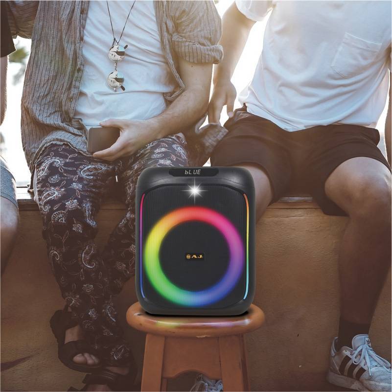 ลำโพง AJ X65,X95 Bluetooth Super Bass 60W แถมไมค์ไร้สาย+รีโมท ลำโพงปาร์ตี้ ลำโพงพกพา เสียงดี ของแท้