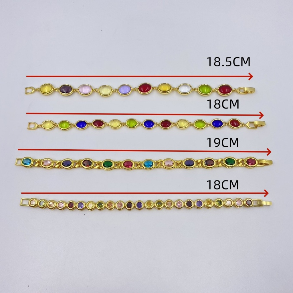 สร้อยข้อมือพลอยนพเก้า พลอยมณีใต้น้ำงานสวยลงน้ำได้ พลอยหลากสี มีให้เลือกหลายแบบ - รูปที่ 6