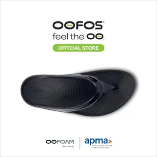 OOFOS Oomega Black รองเท้าเพื่อการฟื้นฟู