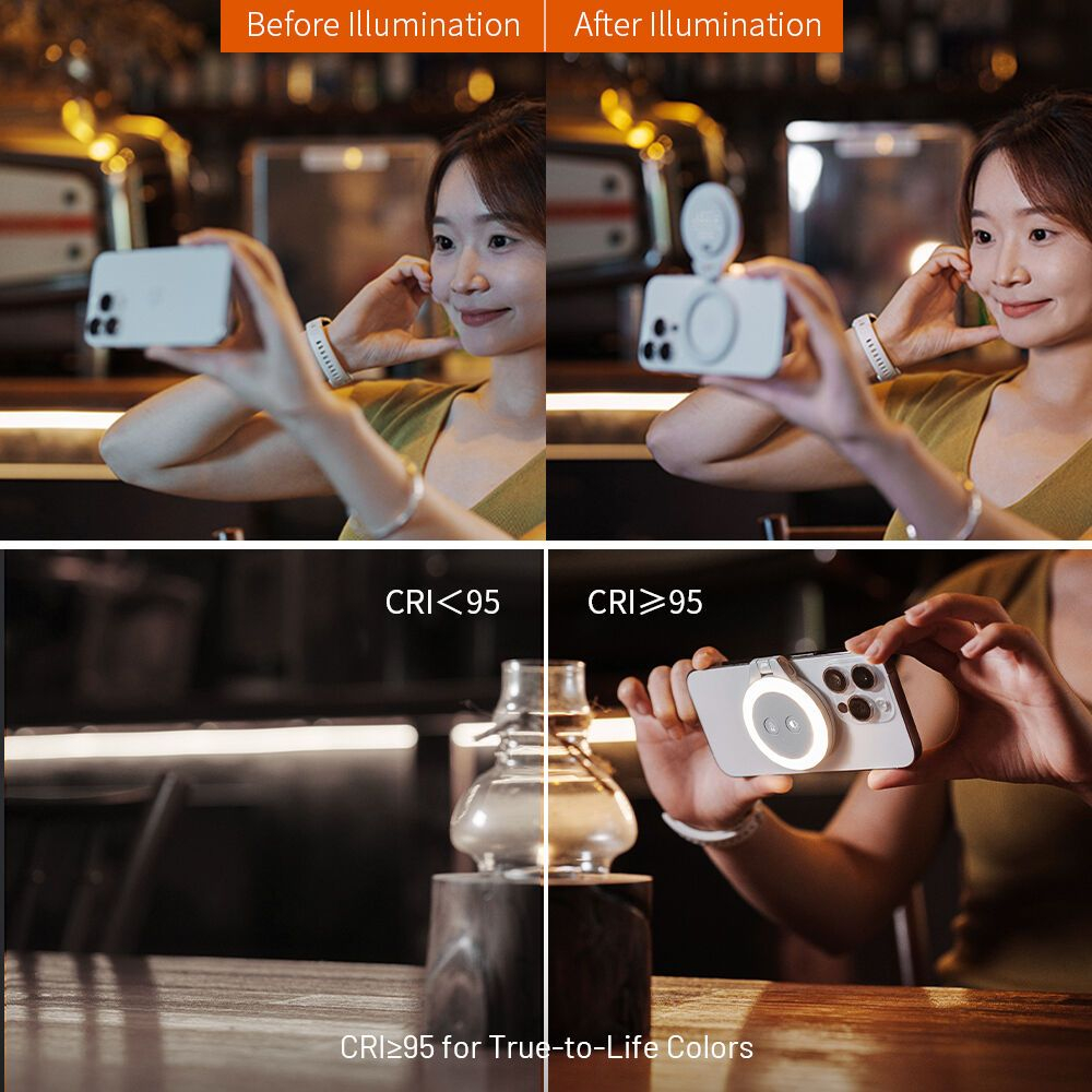 PGYTECH MagGlow Phone Fill Light P-PG-011 /P-PG-012 ประกันศูนย์ไทย 1 ปี