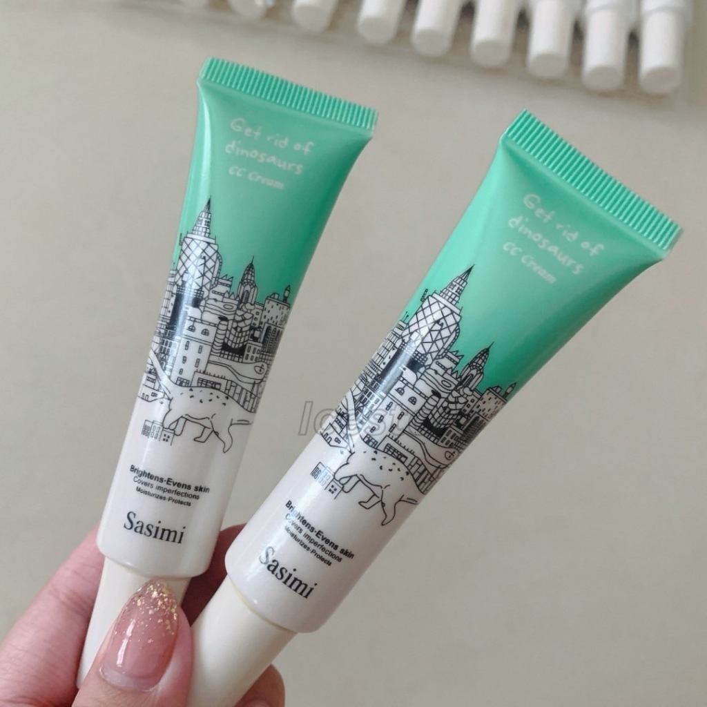 L04 Sasimi Get rid of dinossaurs cc cream รองพื้นปกปิดริ้วรอย มี2 เบอร์otopstore77