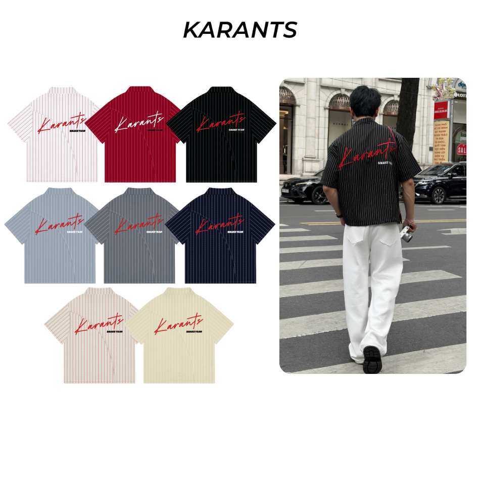 Karants แบรนด์ระดับนานาชาติ เสื้อเชิ้ต Snake มีกระเป๋าข้าง ทรง Cropped Boxy - KR183
