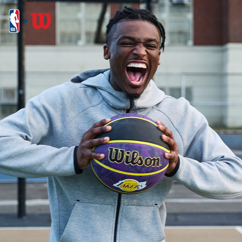 WILSON NBA Team Tribute Basketball LA Lakers ลูกบาสเกตบอล Size 7 WTB1300XBLAL Official Store