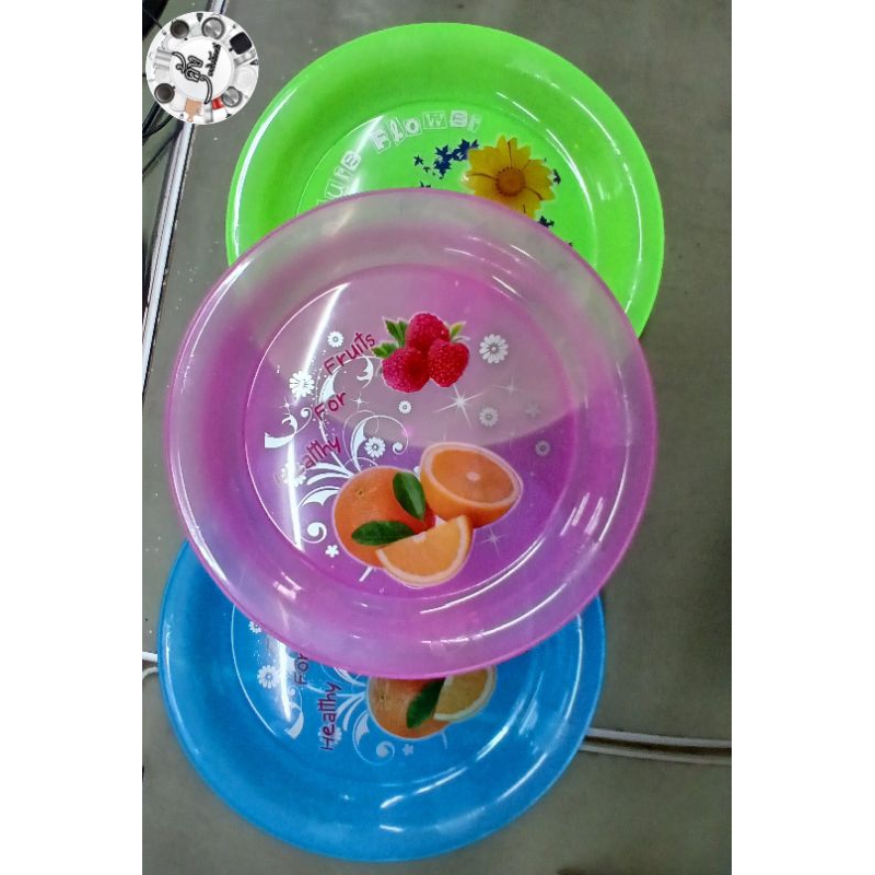 ถาดกลม PT สีหวาน 38 cm คละสี