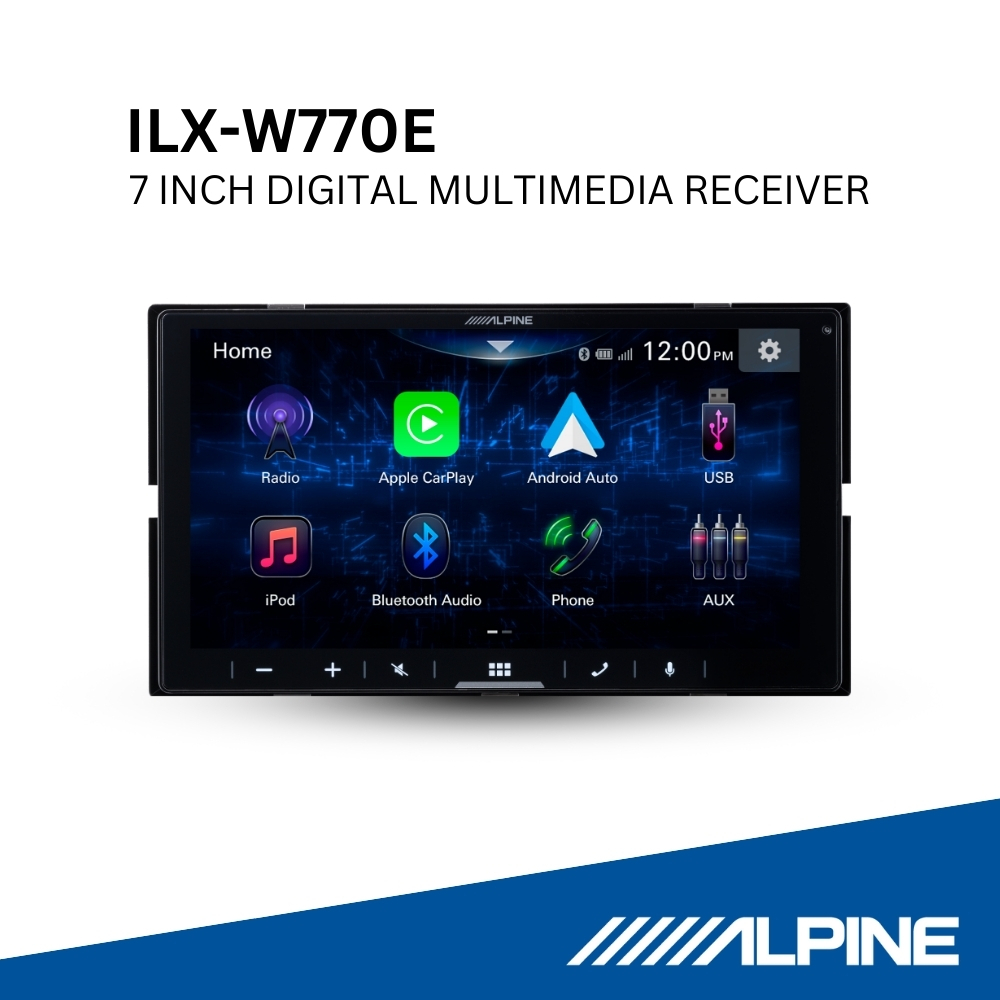 Alpine หน้าจอรถยนต์ iLX-W770E (YU06197A01) ขนาด 7นิ้ว 2DIN รองรับ Apple CarPlay / Android Auto แบบไร