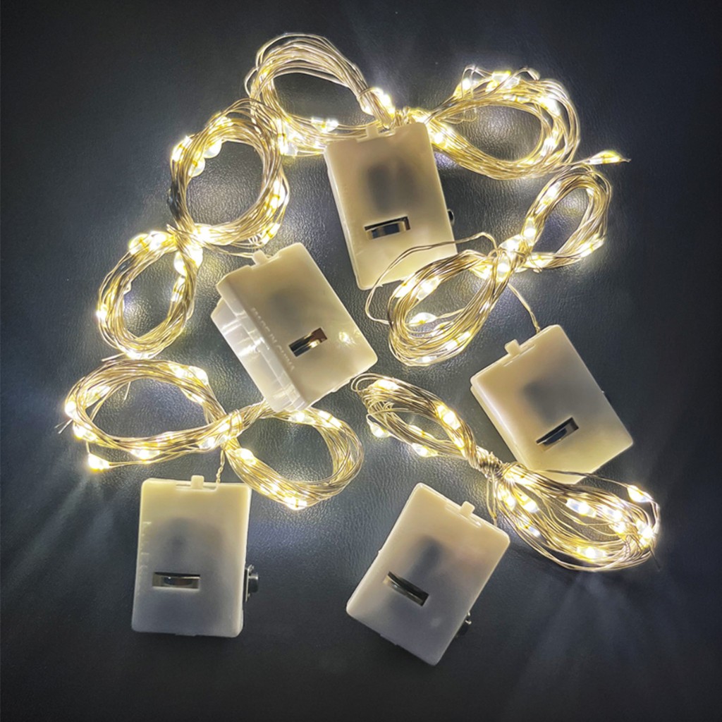 ไฟลวดLED ไฟประดับ สายไฟกระพริบ LED 1 เมตร สําหรับคริสต์มาส งานแต่งงาน ร้านอาหาร - รูปที่ 6