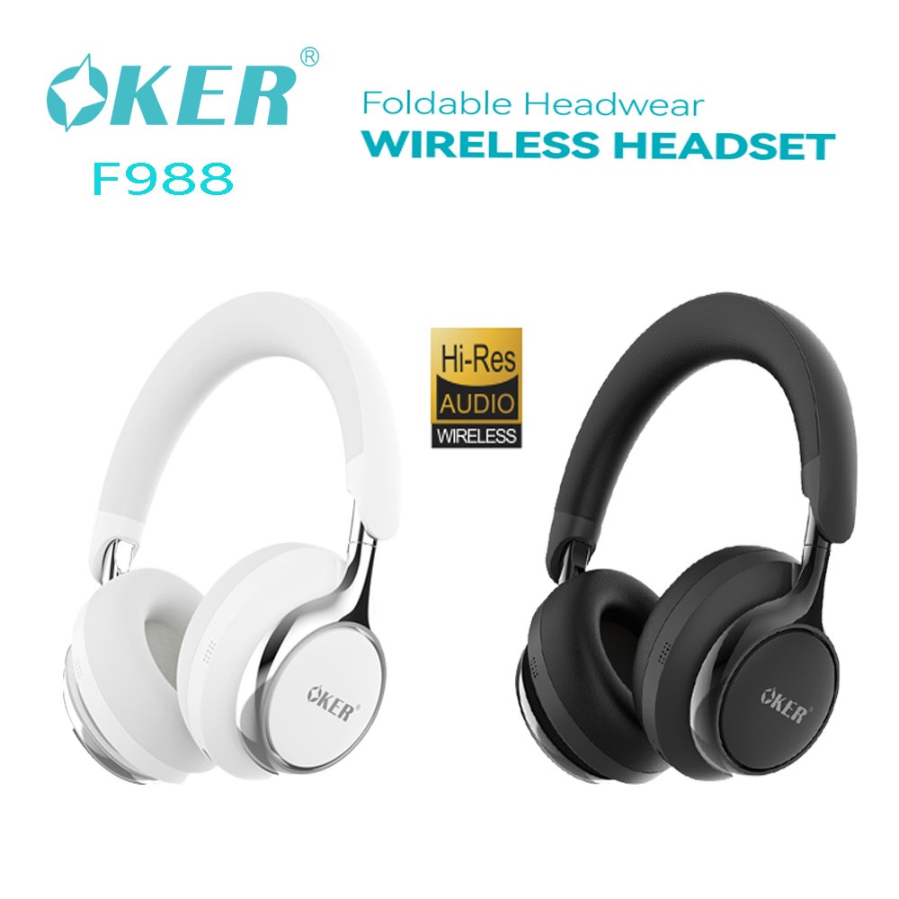 OKER ชุดหูฟัง WIRELESS+บลูทูธ 5.4 รุ่น F988