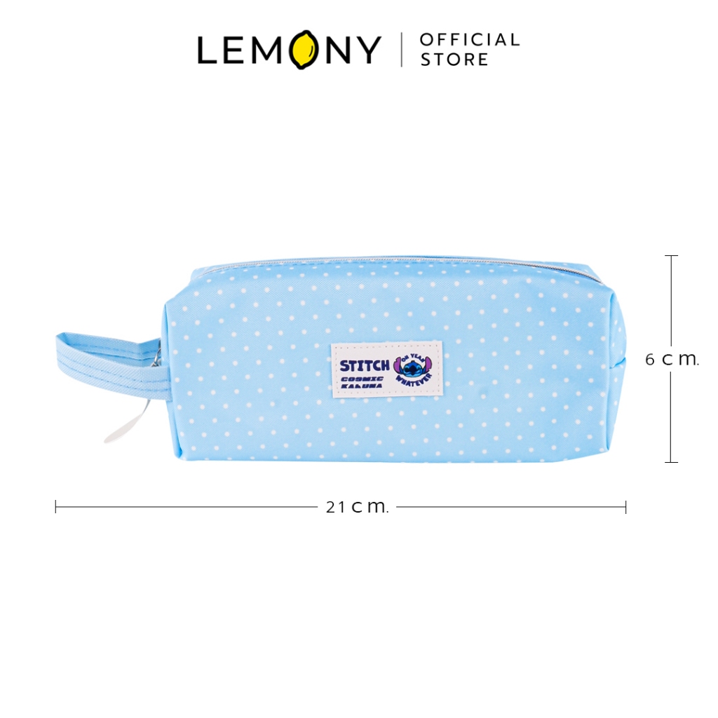 LEMONY Disney collection large pencil case (Stitch) กล่องเก็บเครื่องเขียนขนาดใหญ่ ดิสนีย์ คอลเลคชันส