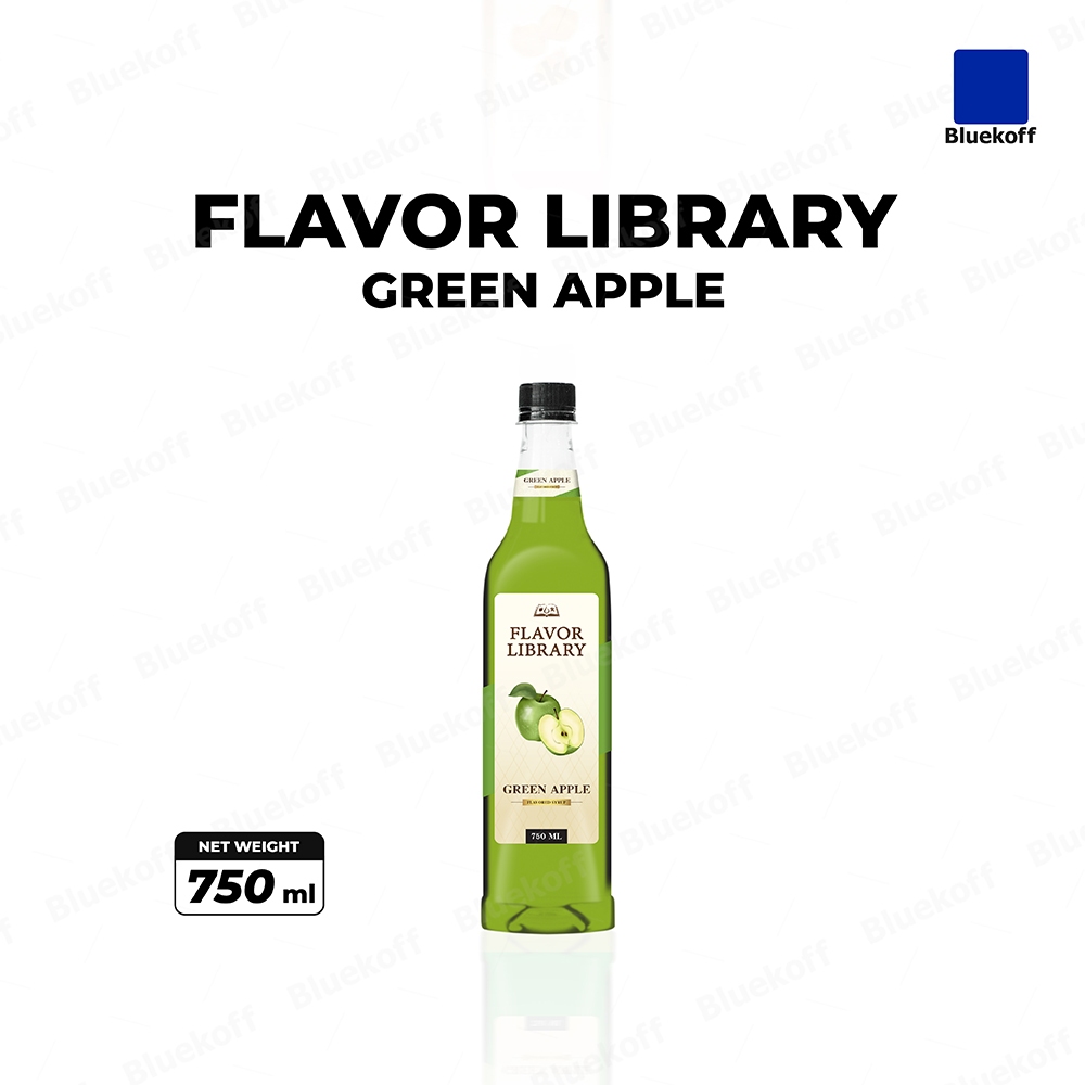 Bluekoff ไซรัป Flavor Library Green Apple 750 ml.