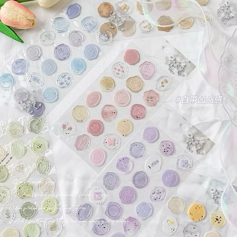 พร้อมส่ง 18ชิ้น/แพ็คสติกเกอร์โปสการ์ดคริสตัลใส ลายดอกซากุระ สีแคนดี้ สําหรับตกแต่งการ์ดเชิญงานแต่งงาน โปสการ์ด diy