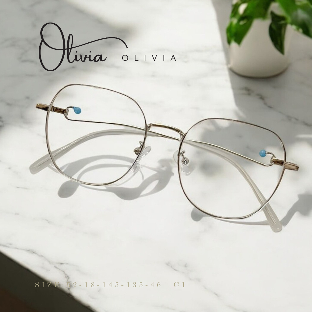 แว่นสายตายาวโปรเกรสซีฟออโต้รุ่น Olivia โอลิเวีย 73255 มองได้3ระยะ ใกล้ กลาง ไกล เลนส์ไร้รอยต่อ ออกแด