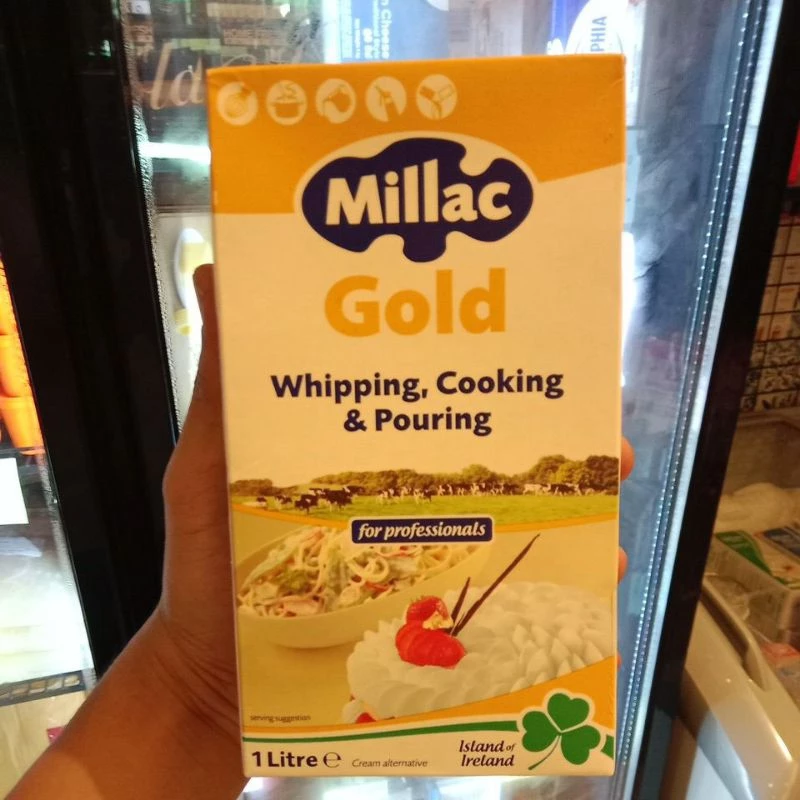 Sale !!!! Millac gold มิลแลควิปปิ้งครีมโกลด์ ขนาด 1ลิตร สินค้าจากอังกฤษ **มีส่งด่วน