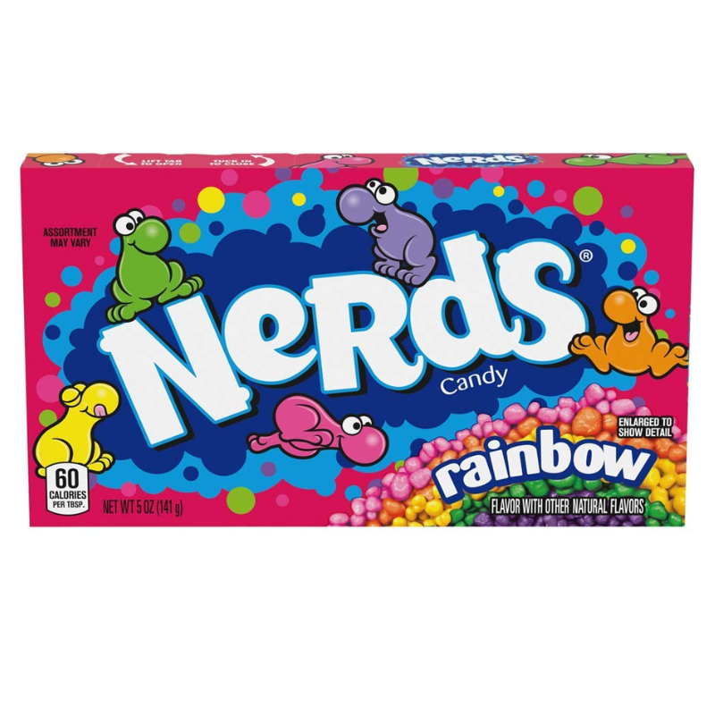 เนิร์ดส์ แคนดี้ ลูกอม รสเรนโบว์ 141 กรัม-Nerds Tangy Crunchy Rainbow Candy 141g
