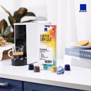 BLUEKOFF กาแฟแคปซูล อราบิก้า 100 % Bluekoff Plantation: Capsule Set (คั่วกลาง) (1กล่อง มี 10 แคปซูล)