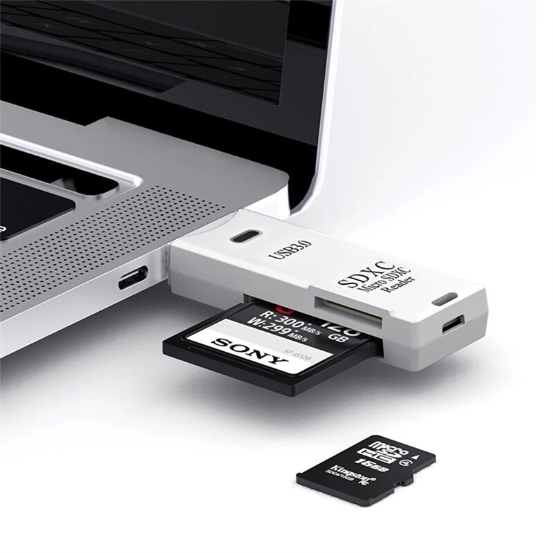 USB 2 In 1 3.0เครื่องอ่านการ์ดไมโครการ์ดรีดเดอร์ Sd เครื่องอ่านการ์ด Usb อะแดปเตอร์สูงความเร็ว Cardreader TF การ์ดความจำ
