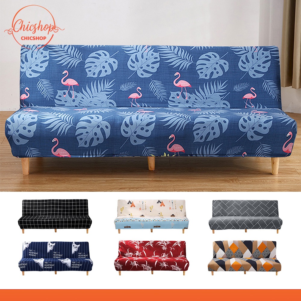 chishop ผ้าคลุมเตียงโซฟา (160-190 ซม) ป้องกันฝุ่นและสิ่งสกปรก ผ้าคลุมโซฟาเบด แบบยืดหยุ่น