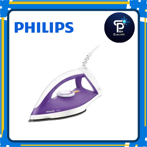 PHILIPS เตารีดแห้ง (1200 วัตต์, สีม่วง)  รุ่น GC122