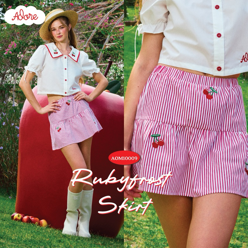 ADORE2112 AOM10009 : RUBYFROST SKIRT กระโปรงสั้น กระโปรงแฟชั่น
