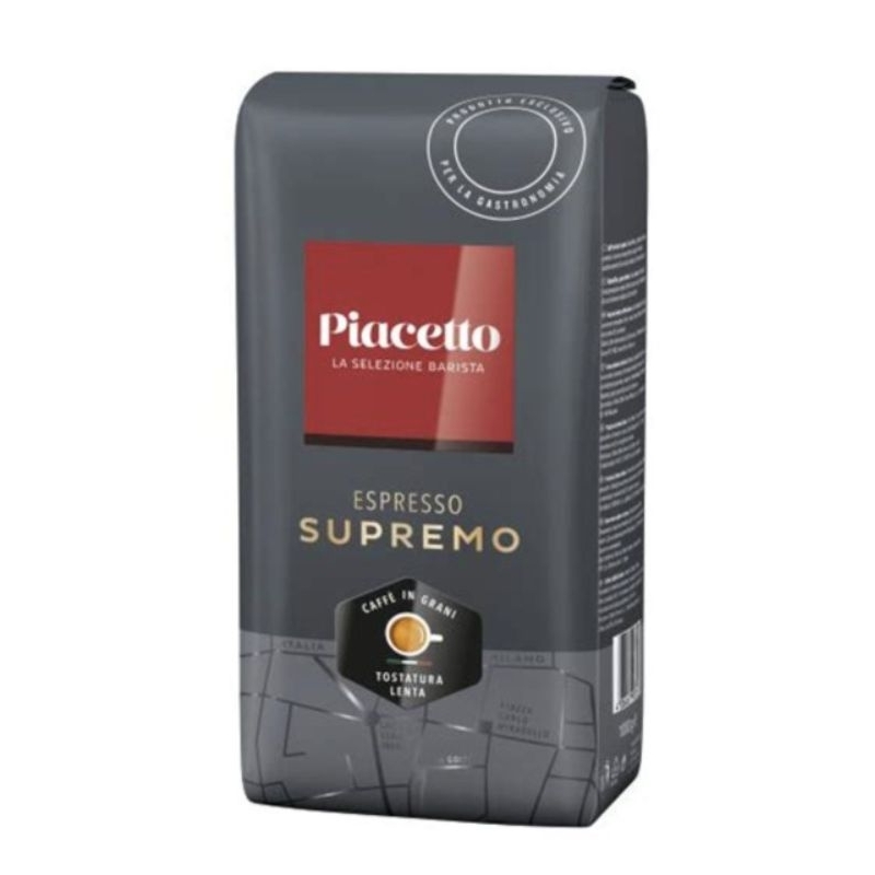 PIACETTO Coffee Beans ITALIAN ITALIANO Arabica Robusta SUPREMO ESPRESSO 1kg เมล็ดกาแฟ สุพรีม เอสเพรส