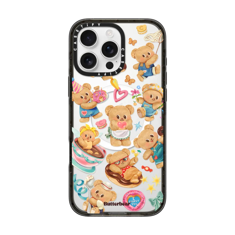 [พร้อมส่ง] CASETiFY | Butterbear Stickermania Case