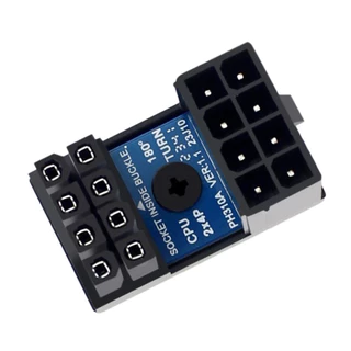 ข้องอไฟเลี้ยง CPU 8-Pin 180 องศา อะแดปเตอร์ไฟเลี้ยงซีพียู Adapter CPU สำหรับเก็บสายไฟ รับประกัน 1 ปี