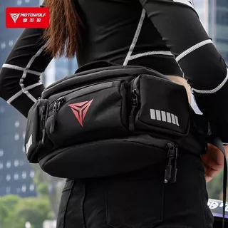 Motowolf กระเป๋าคาดเอวมอเตอร์ไซค์กันน้ําผ้า Oxford ทนทานอเนกประสงค์ All Terrain กระเป๋าคาดเอวสําหรับการปั่นจักรยานวิบากและการผจญภัยกลางแจ้ง
