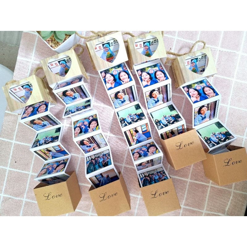 ของขวัญปัจฉิม กล่องเก็บความทรงจำ Photo box กล่องใส่รูป ของขวัญวันครบรอบของขวัญวันเกิด ของขวัญให้แฟน วาเลนไท ไม่มีขั้นต่ำ - รูปที่ 4