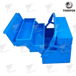 Tensfox กล่องใส่อุปกรณ์ช่าง Tool Box ที่เก็บเครื่องมือ กล่องเก็บเครื่องมือ ขนาด14นิ้ว 2/3 ชั้น (สีน้ำเงิน) พร้อมหูหิ้ว