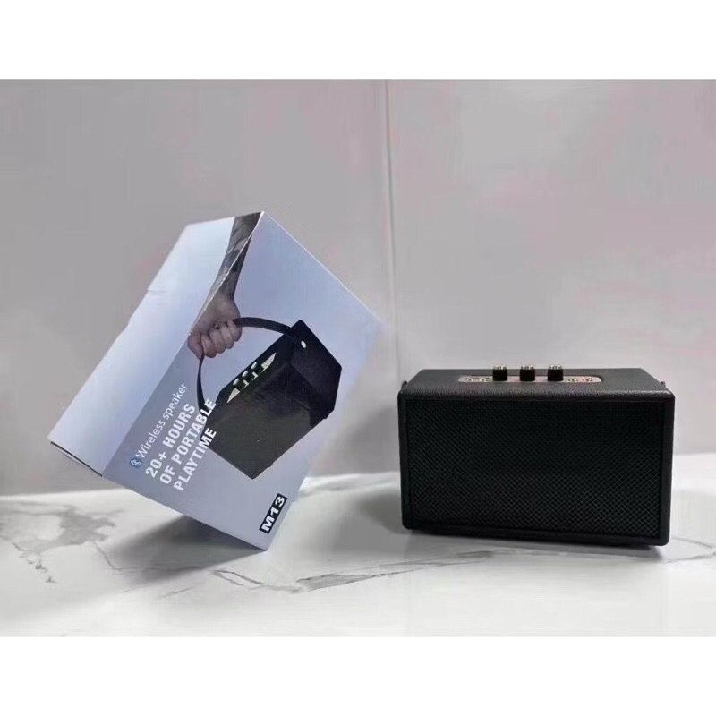 ลำโพงบลูทูธ รุ่น M13 รองรับAUX/TF/USB ปรับเบสได้ ดีไซน์สวย เบสแน่น มีหูหิ้วในตัว พร้อมส่งภายใน24ชม.