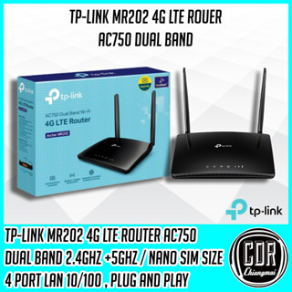 TP-Link Archer MR202 เราเตอร์ใส่ซิม 2 คลื่นความถี่ AC750 Wir…
