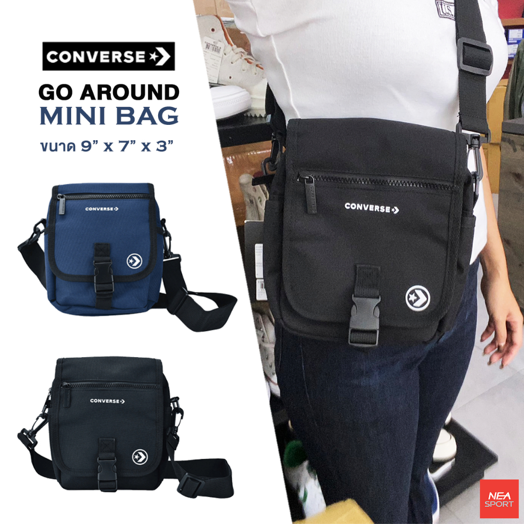 [ลด30% เก็บโค้ด 2509FASHDD] CONVERSE GO AROUND MINI BAG กระเป๋าสะพายข้าง คอนเวิร์ส แท้