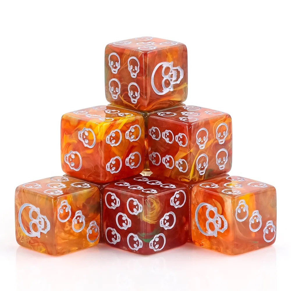 Fantasy Dice D6 DICE 1 ลูก (1die) | ลูกเต๋า Dice For DnD D&D MTG RPG TRPG เกมกระดาน บอร์ดเกม Game ไพ